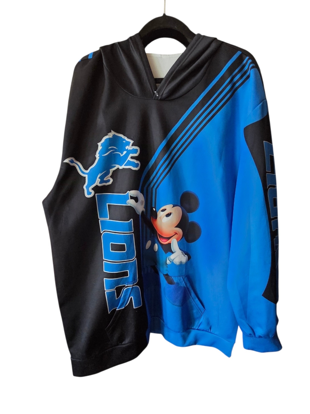 Detroit Lions x Mickey Mouse Graphic Hoodie Mens 3xl
